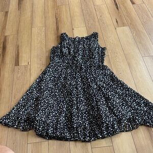 Jessica Howard Black and White Polka Dot Dress